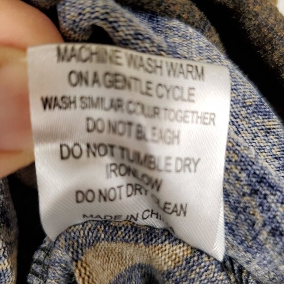 NWT REBORN Womens Brown Floral Midi Dress Sz Large 3/4 Sleeve Bloomcore Fall - Picture 9 of 11